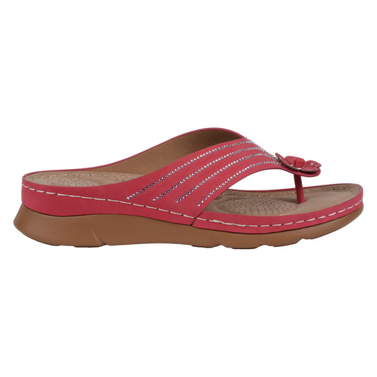 Women's Amari Flower Thong Flat Comfort Sandals