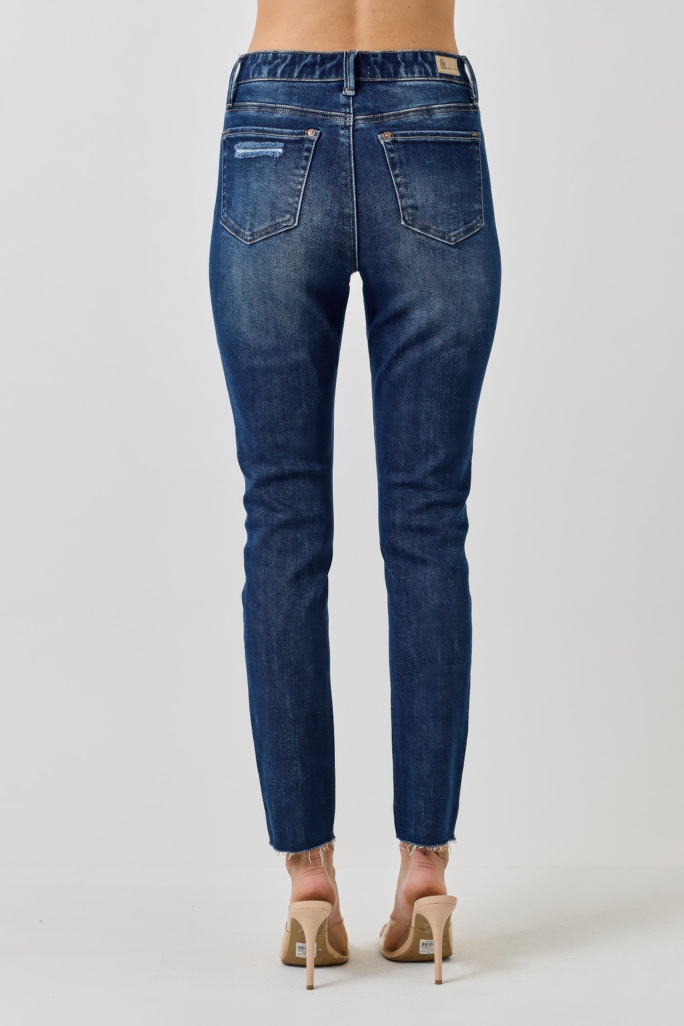 High Rise Ankle Skinny With Button Fly - All Season Fashion