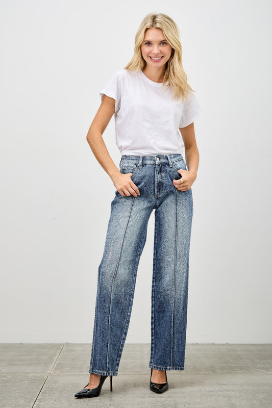 Mid Rise Straight With Pintuck - All Season Fashion