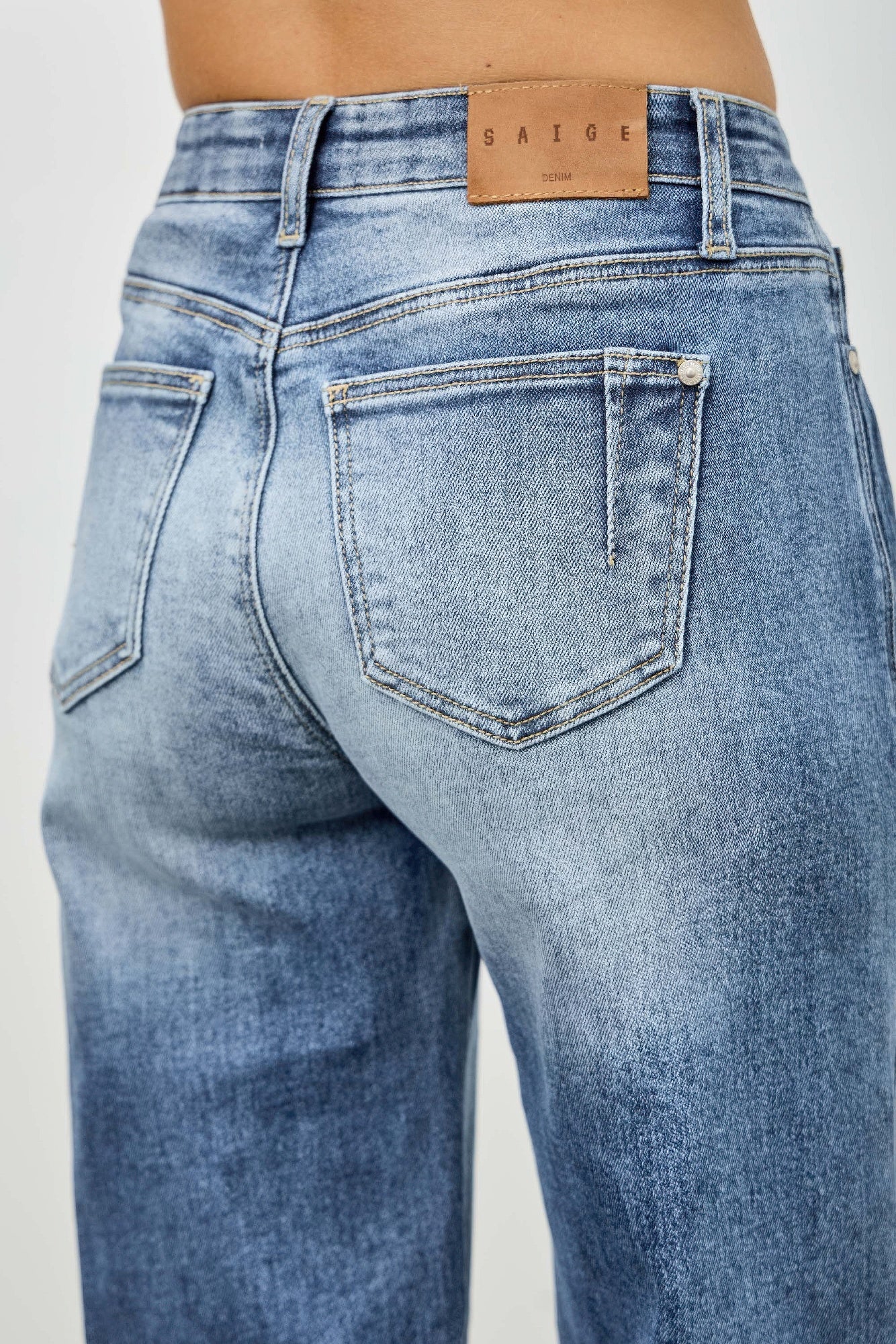 Mid Rise Straight With Pintuck - All Season Fashion