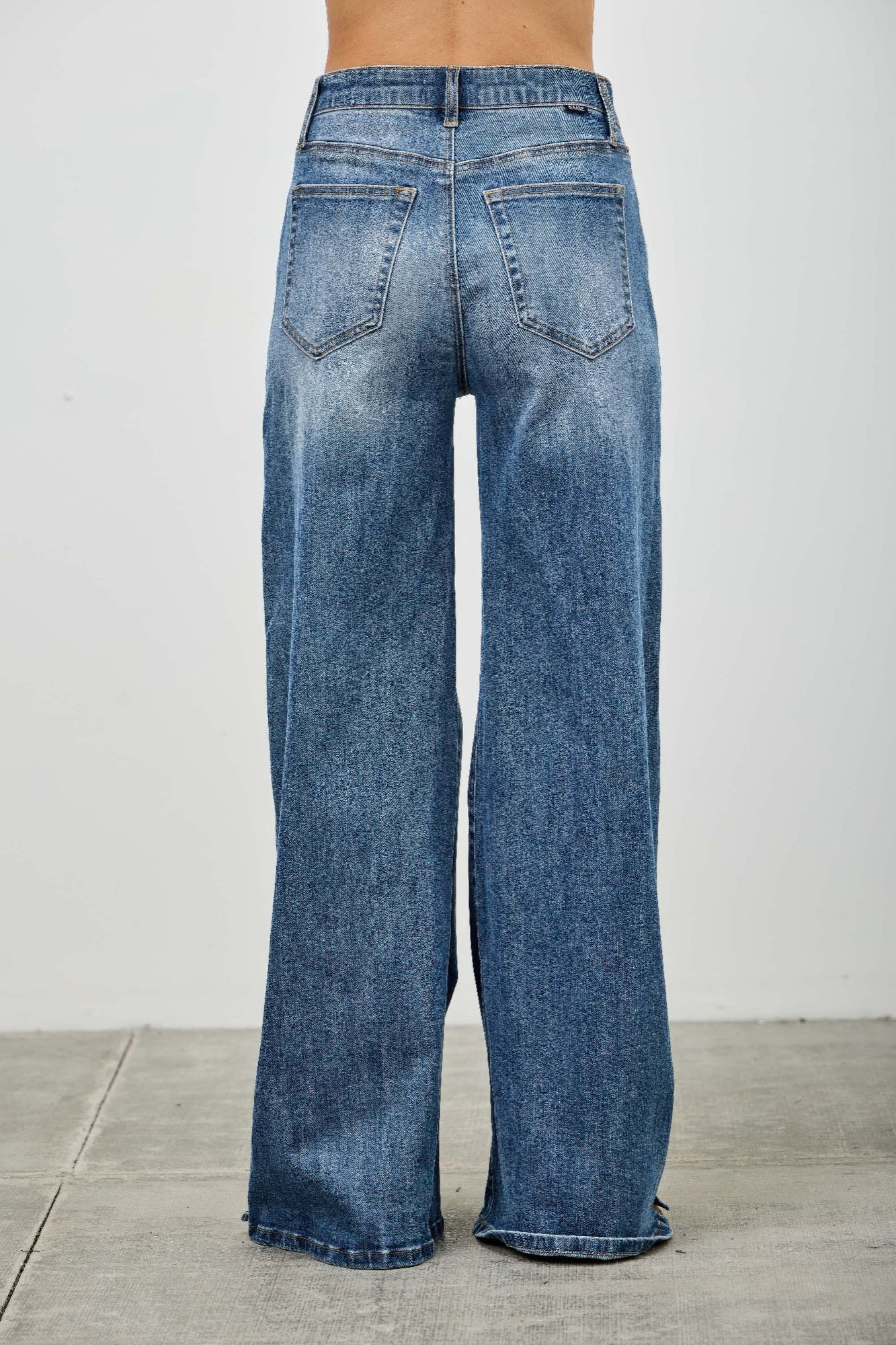 High Rise Wide Leg With Snap Buttons - All Season Fashion