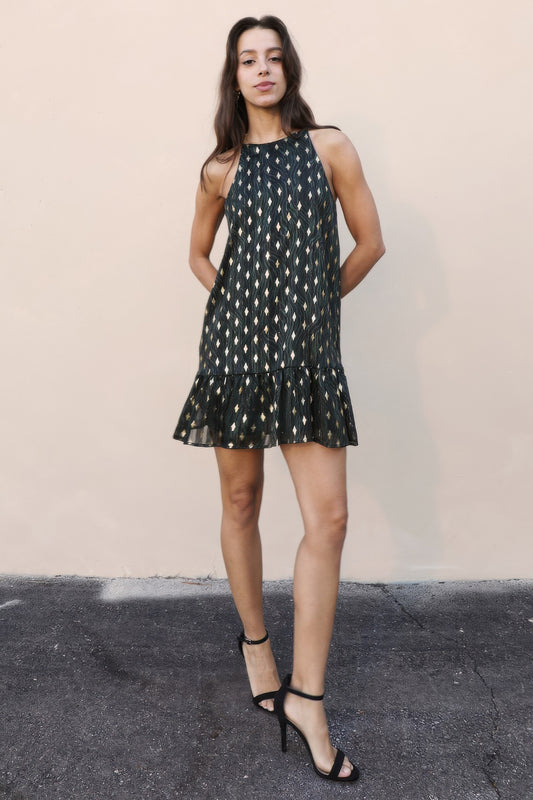 Sacred Tree Ruffle Bottom Dress - All Season Fashion