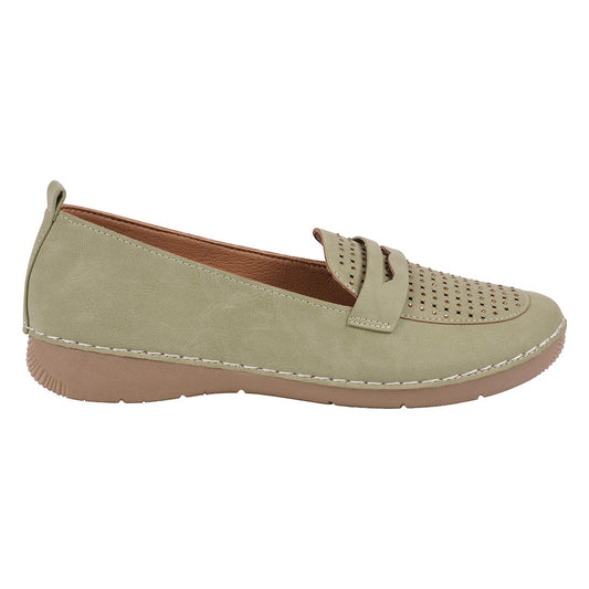 Women's Danita Sage Embellished Penny Flats