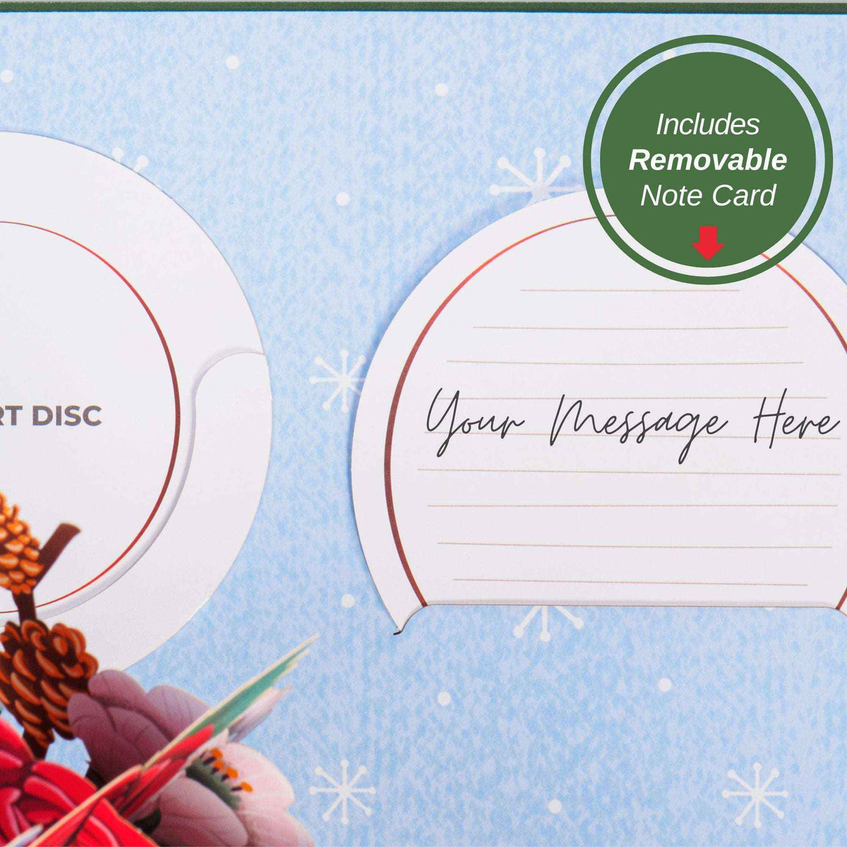 HugePop Joyous Flower Bouquet Pop Up Christmas Card