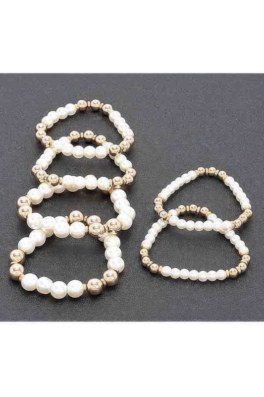 Multi Faux Stretch Bracelet - All Season Fashion