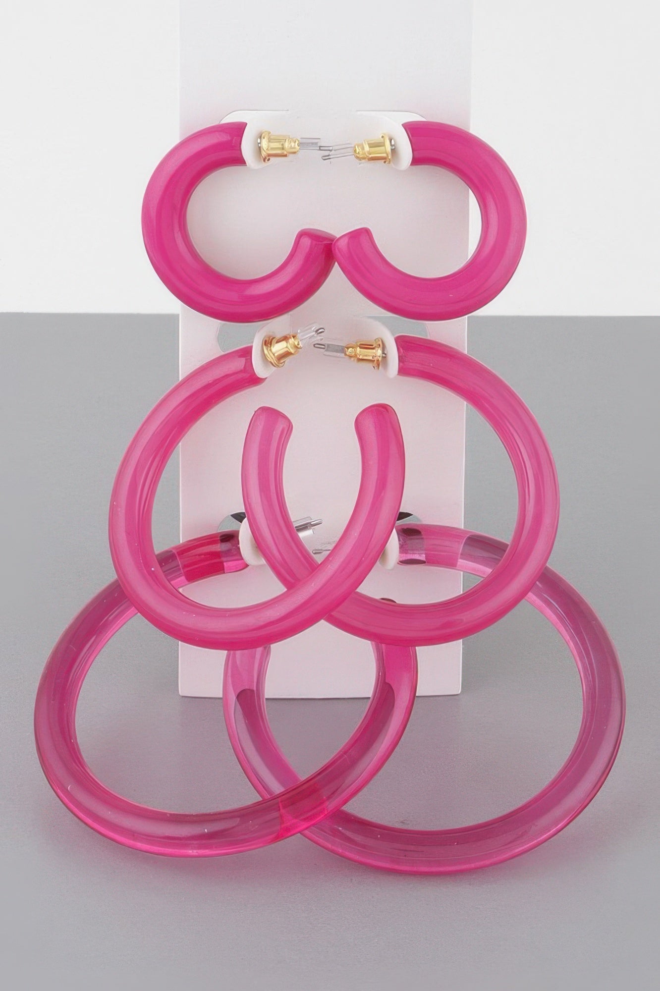 Multi Solid Hoop Earrings Set - All Season Fashion