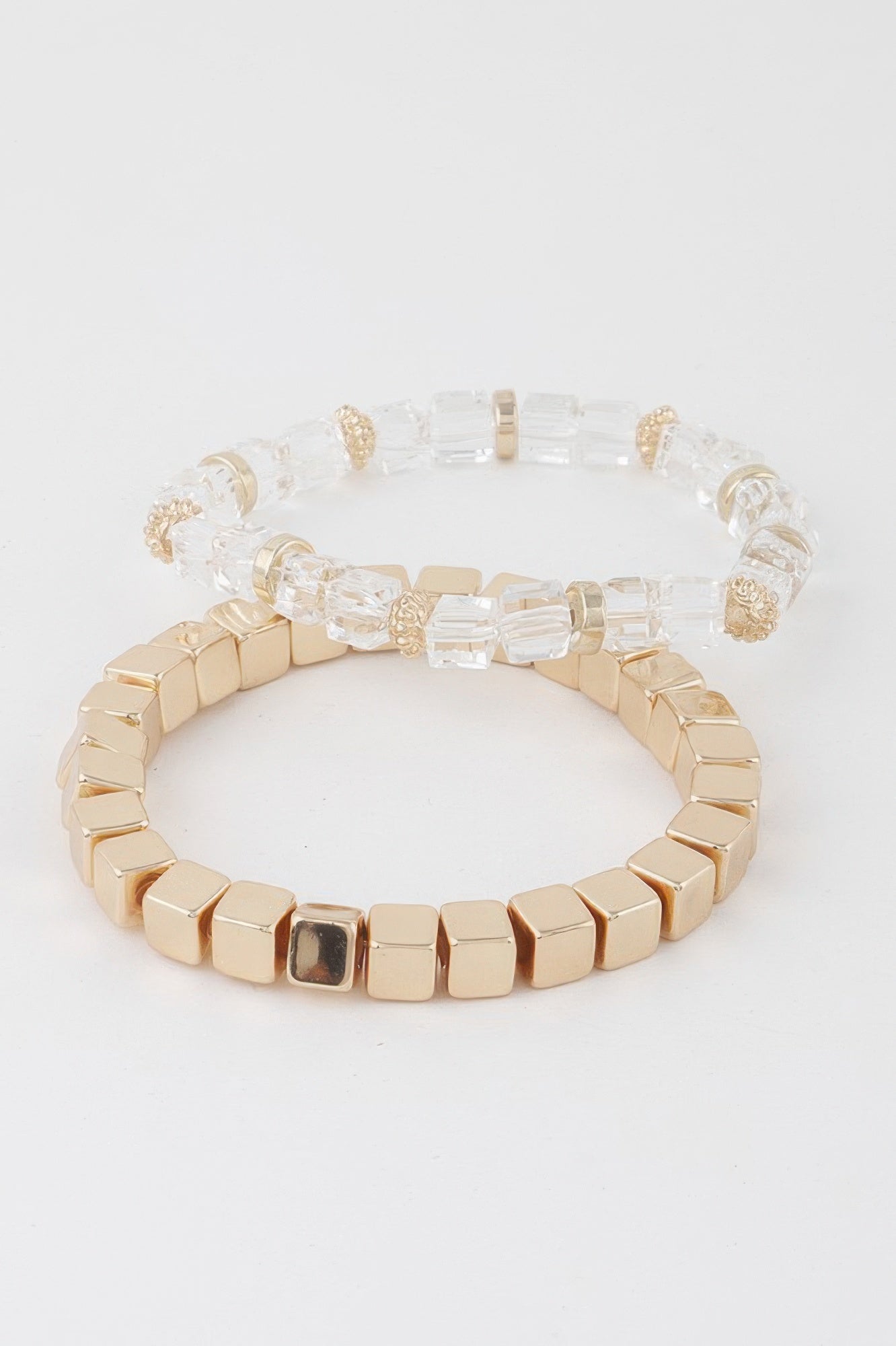 Double Clear Block Bracelet - All Season Fashion