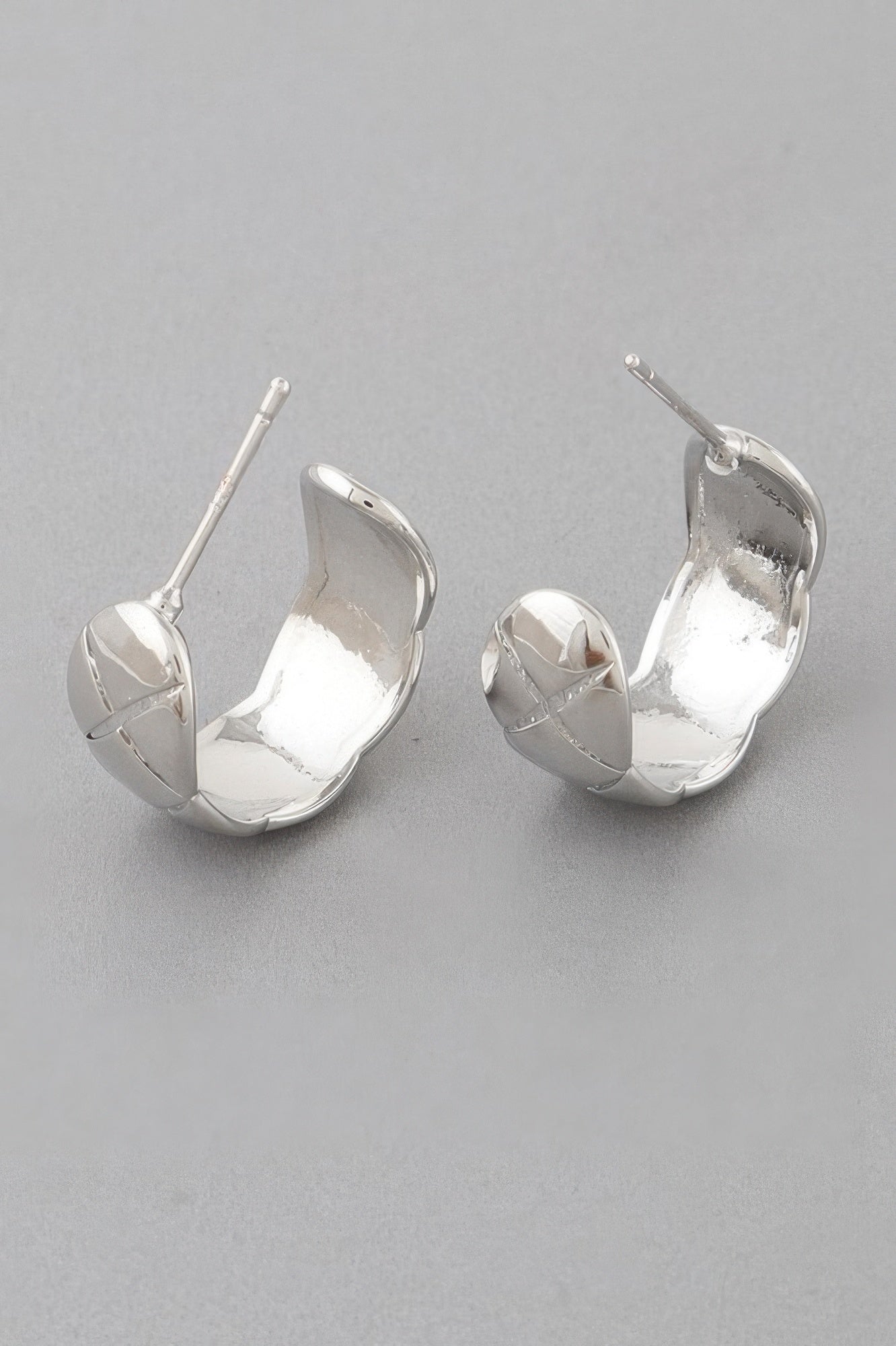 Diamond Cut Hoop Earrings - All Season Fashion