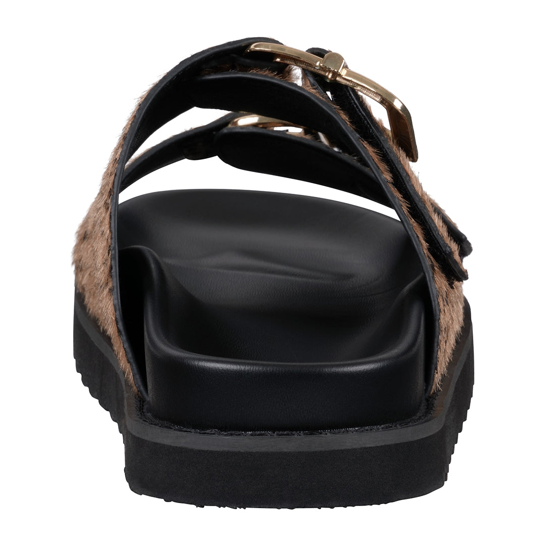 Women's Juno Camel Slide Footbed Sandals