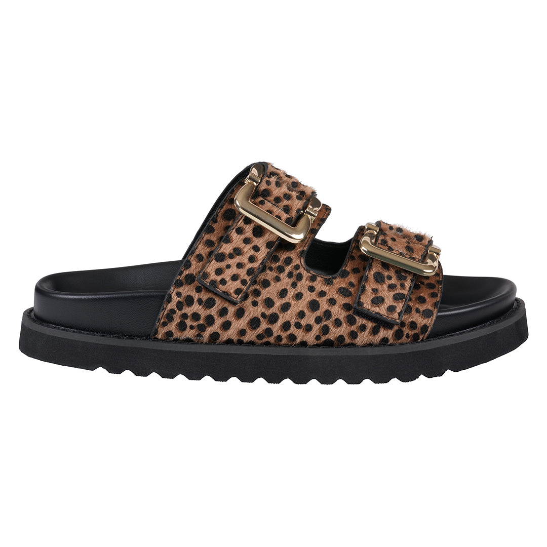 Women's Juno Camel Slide Footbed Sandals