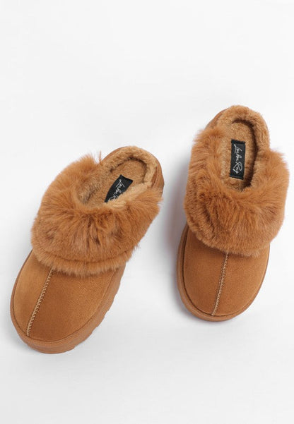 Portho Faux Fur Slip Ons