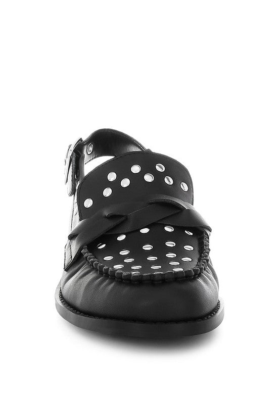 Remykin Braided Penny Strap Loafers