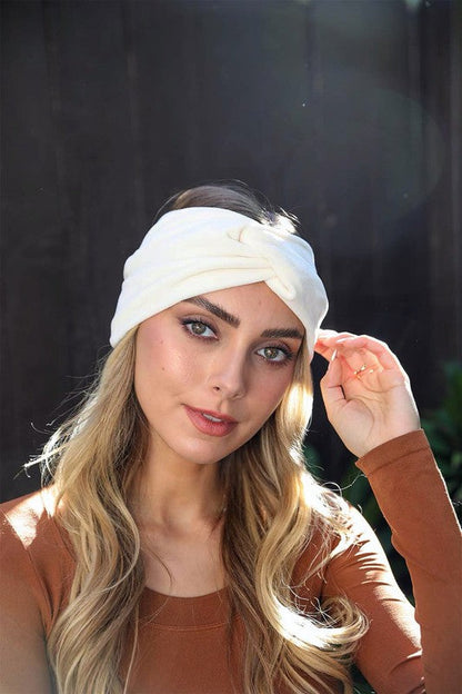 Leto Accessories Super Soft Twisted Velvet Headbands
