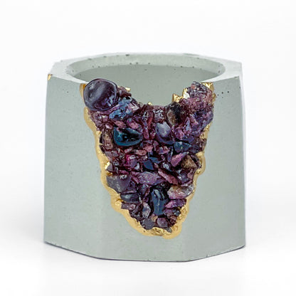 GARNET GEODE PLANTER