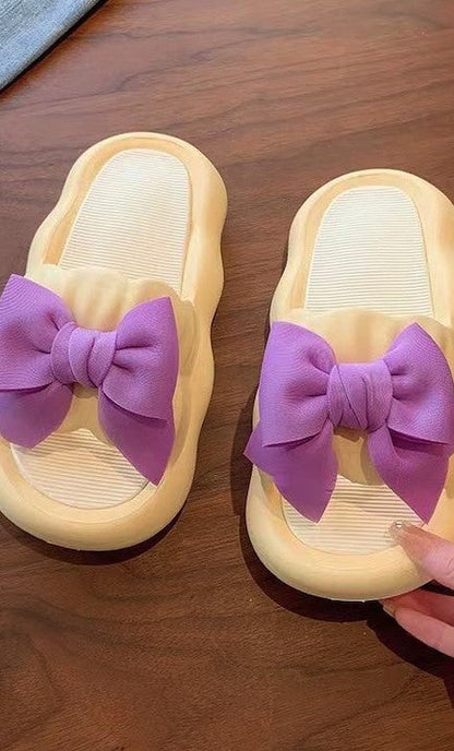 Miss Sparkling Cute Bow Slides