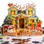 Decorated House Pop Up Christmas Card