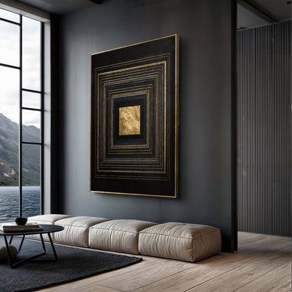 Black And Gold Core Wall Art