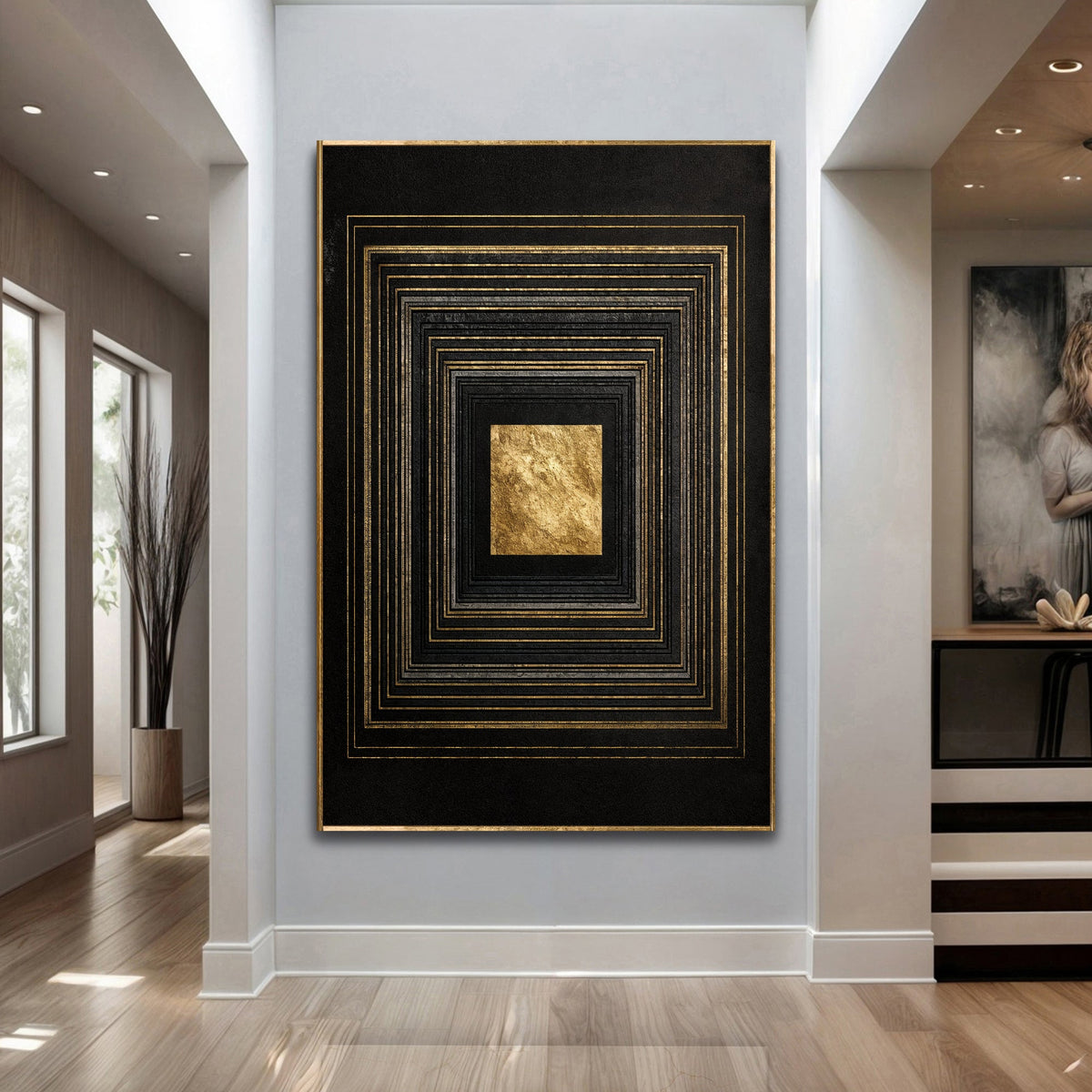 Black And Gold Core Wall Art