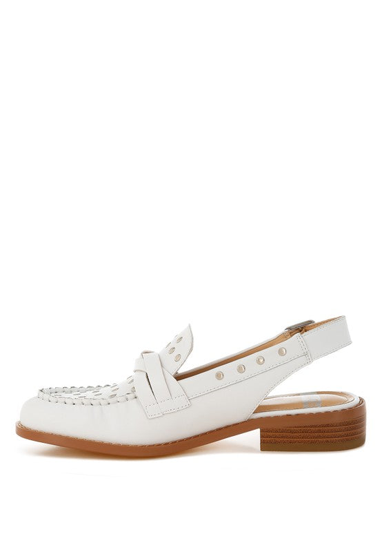 Remykin Braided Penny Strap Loafers