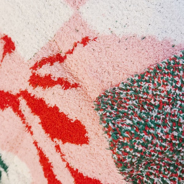 Cherry Bow Check Blanket – Soft & Sweet Throw