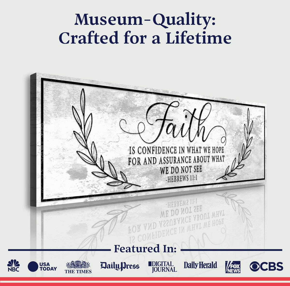 Faith Is Confidence - Hebrews 11:1 Faith Sign II