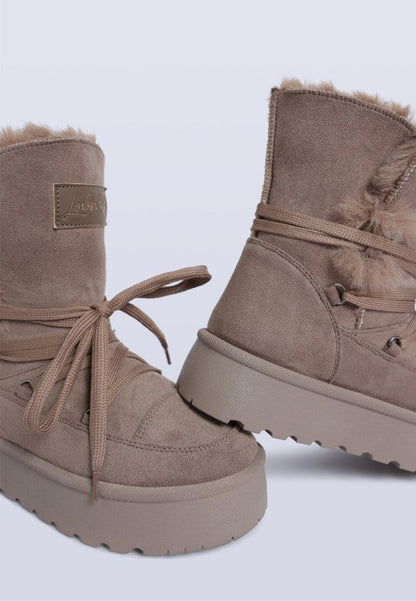 Noaya Chunky Faux Fur Snow Boots