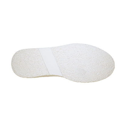 Charlee White Snake Skin Two-Tone Star Motif Lace Up Sneakers