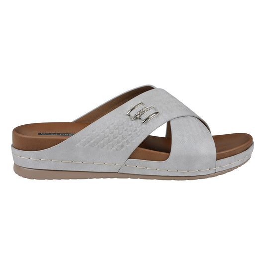 Women's Carter Silver Comfort Sandals