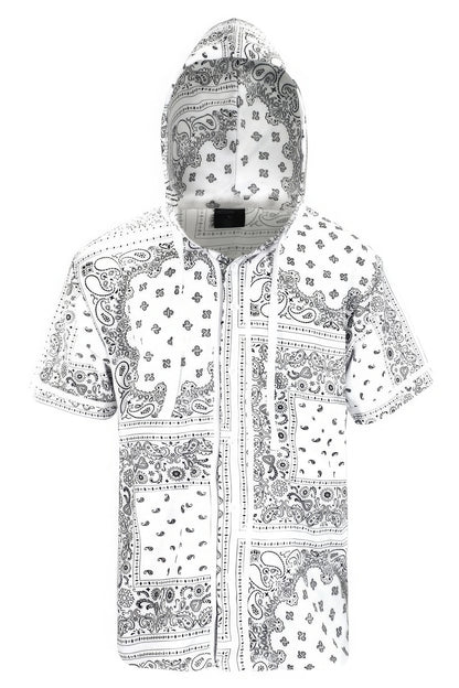 Hooded Bandana Baseball Jersey - All Season Fashion