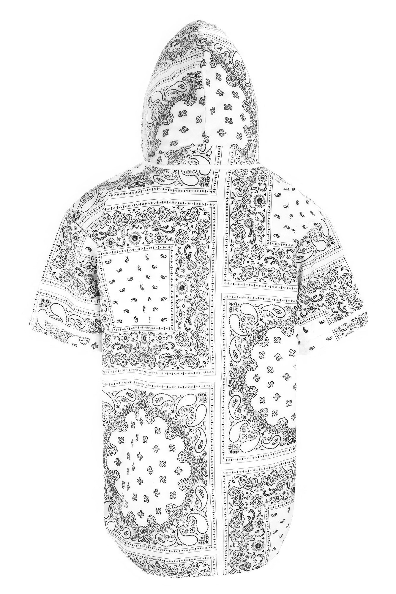 Hooded Bandana Baseball Jersey - All Season Fashion