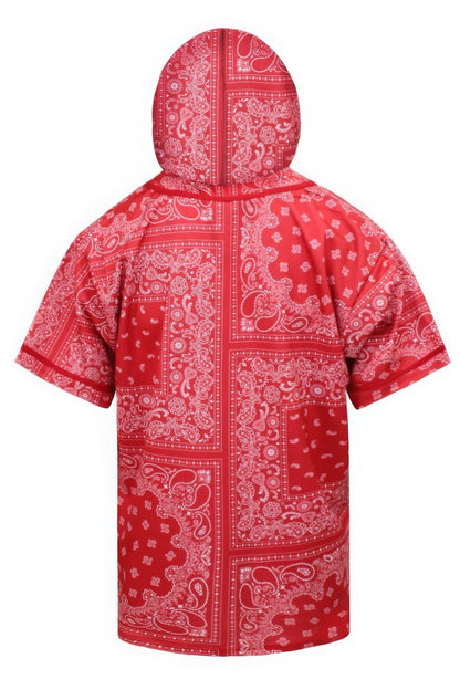 Hooded Bandana Baseball Jersey - All Season Fashion