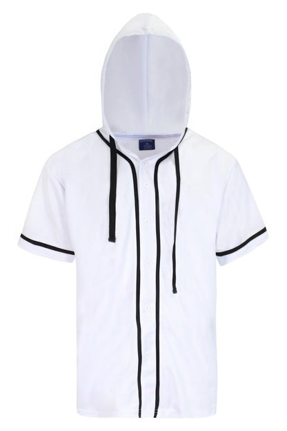Hooded Baseball Jersey - All Season Fashion