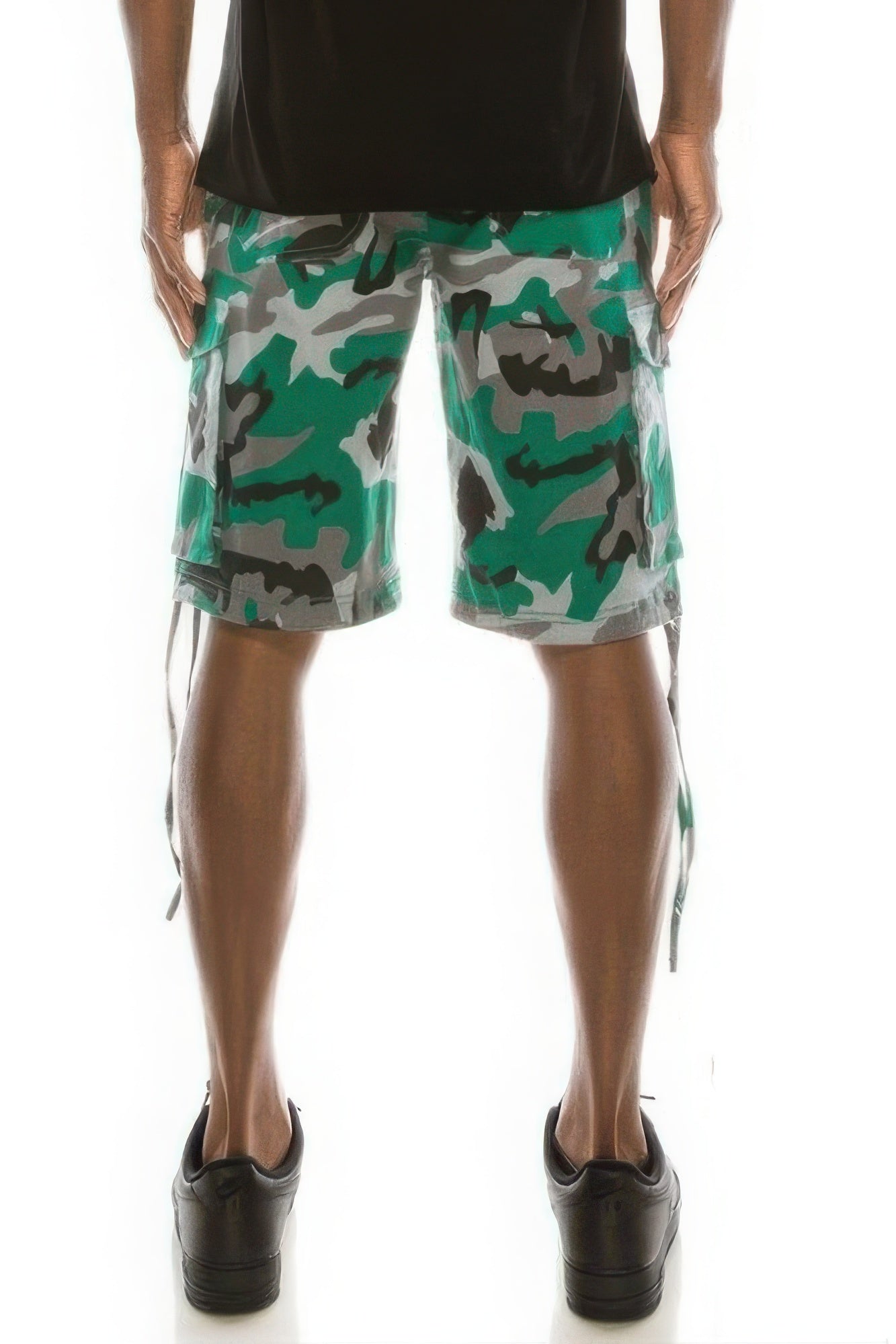Men's Camo Belted Cargo Shorts - All Season Fashion