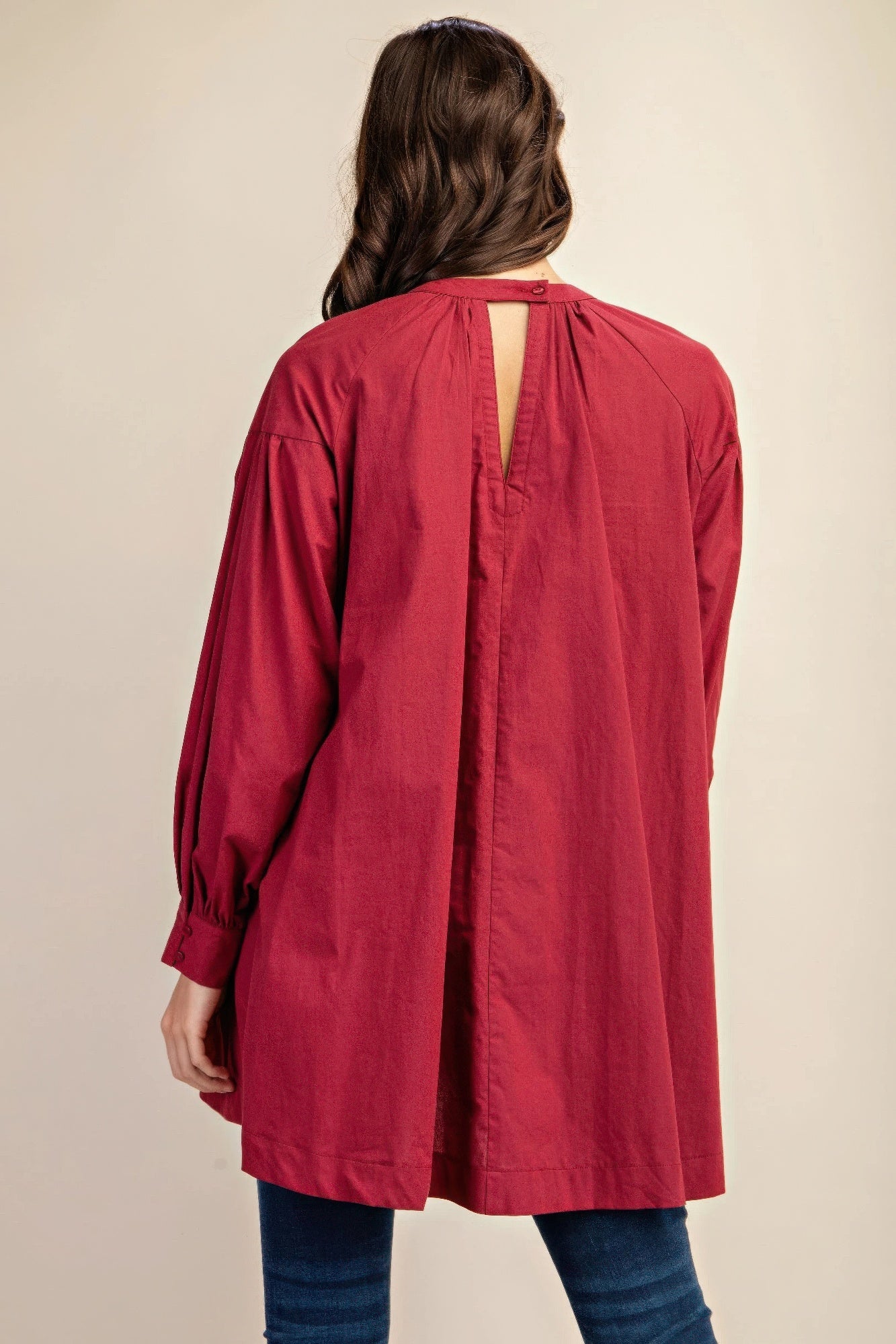 Long sleeve mini dress with lace detail - All Season Fashion