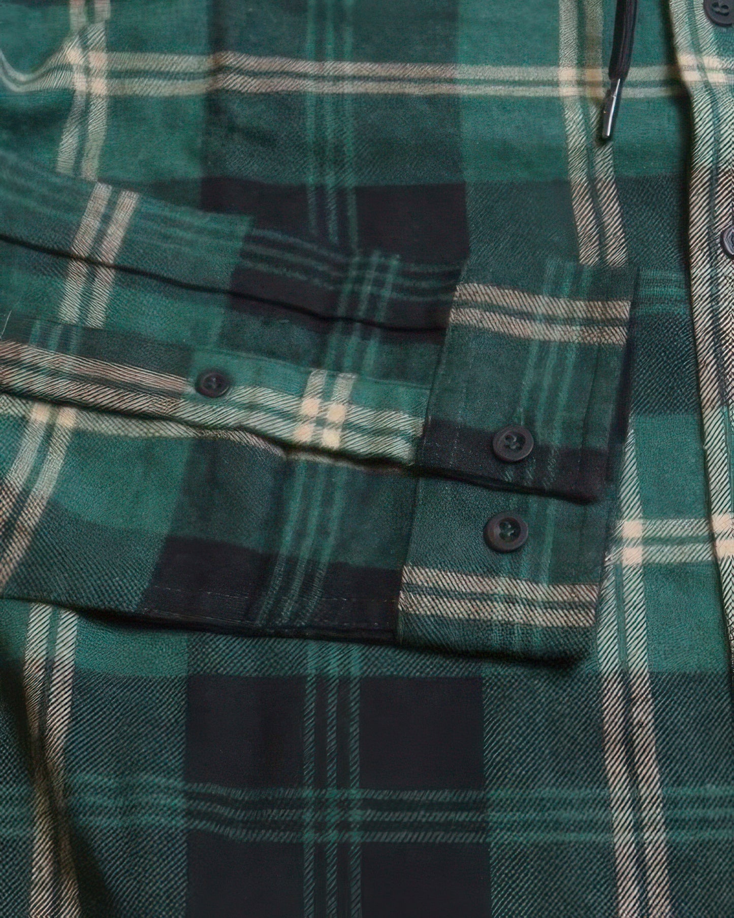 Contrast Pocket Plaid Hooded Shirt - All Season Fashion