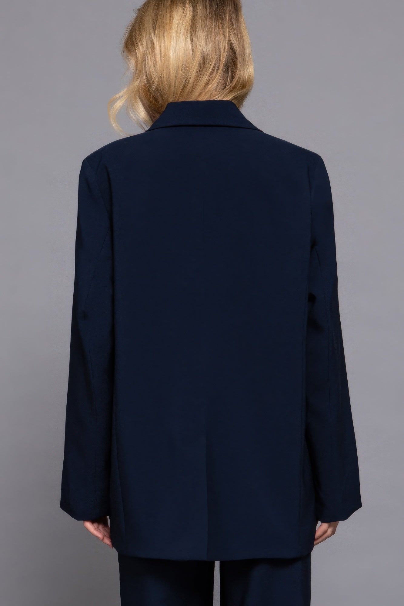 Long slv front button closure blazer - All Season Fashion