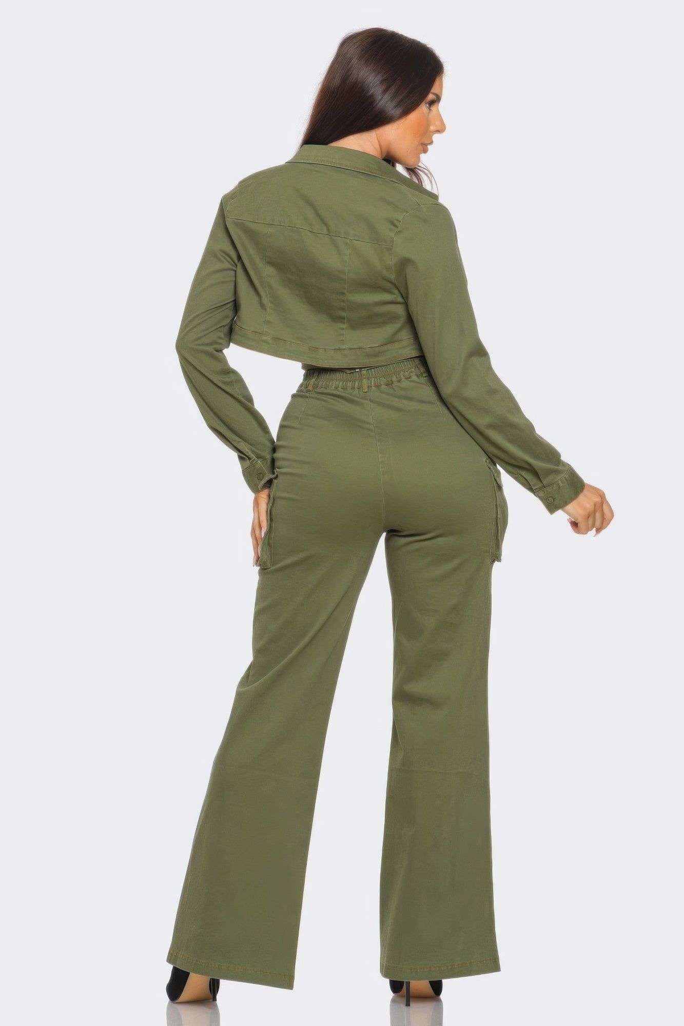 Crop Jacket 3pcs Set - All Season Fashion
