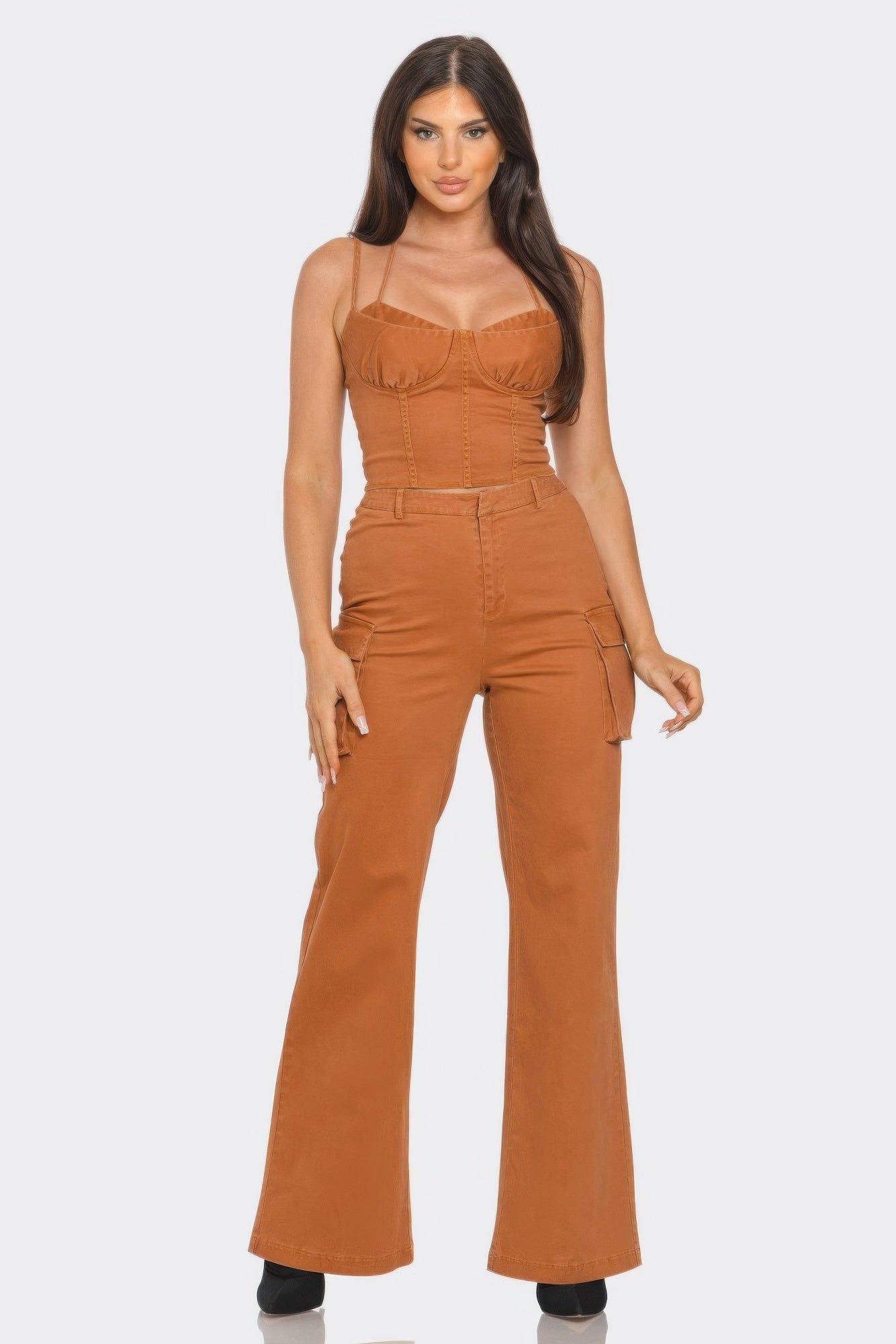 Crop Jacket 3pcs Set - All Season Fashion
