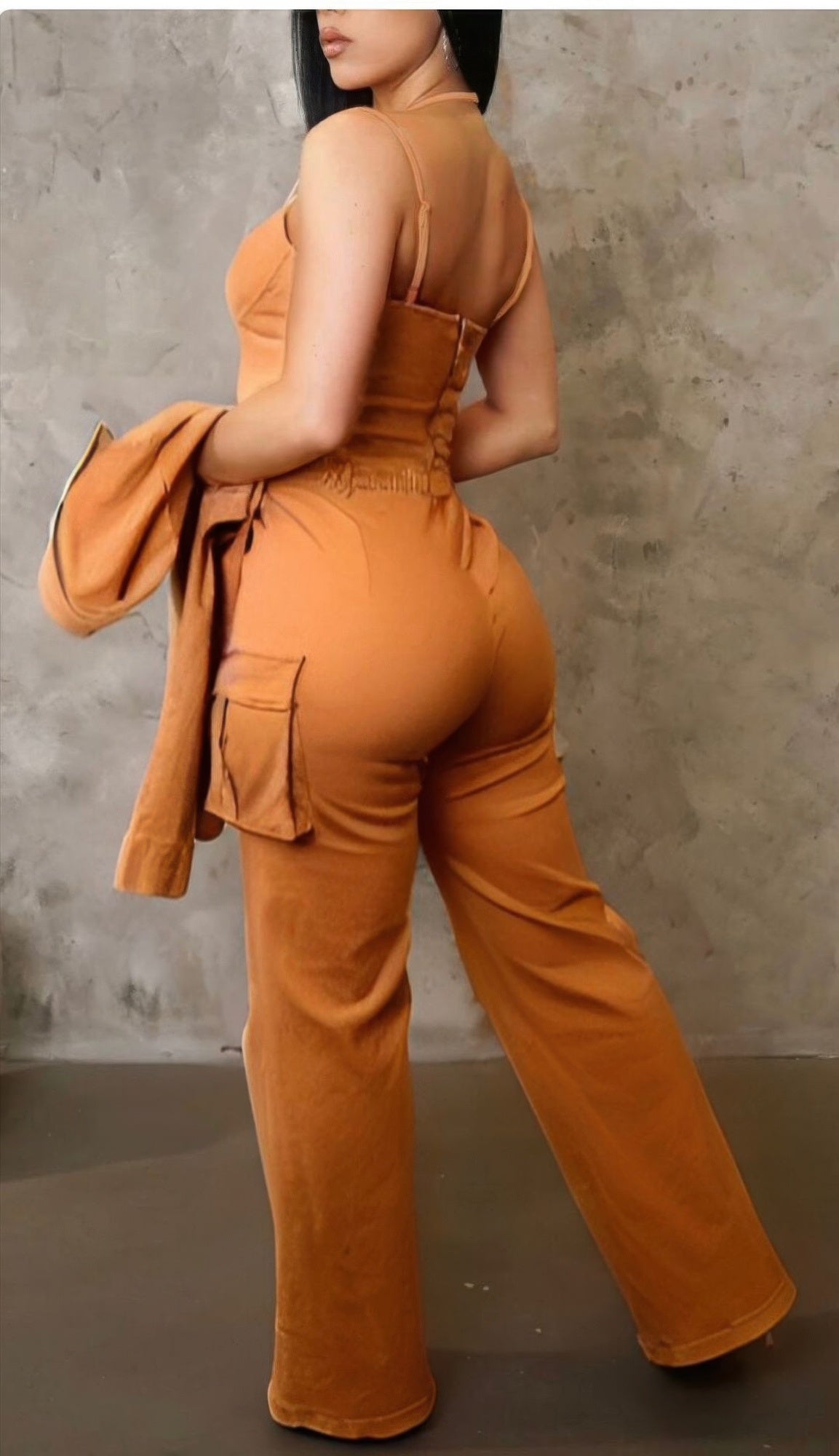 Crop Jacket 3pcs Set - All Season Fashion
