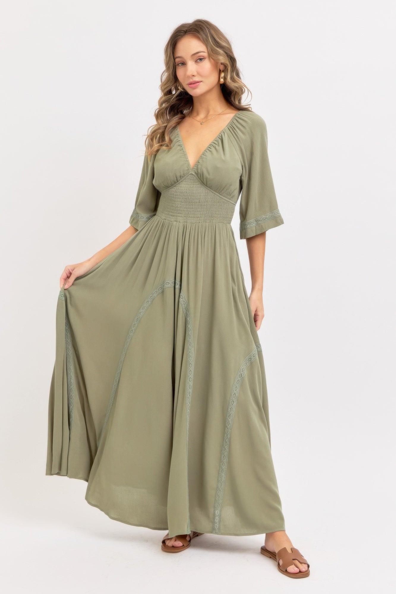 Romantic Flowy Maxi Dress - All Season Fashion