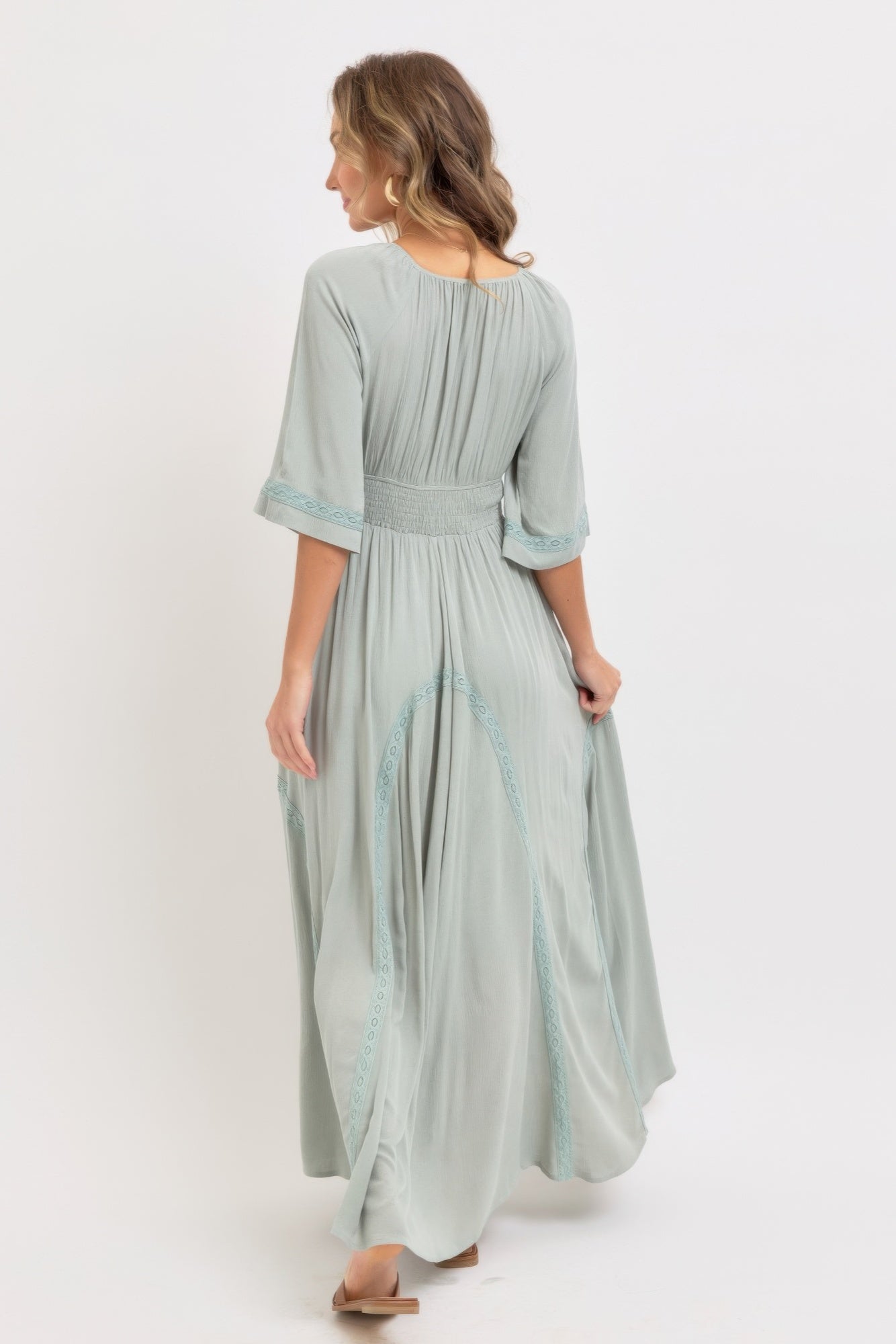 Romantic Flowy Maxi Dress - All Season Fashion