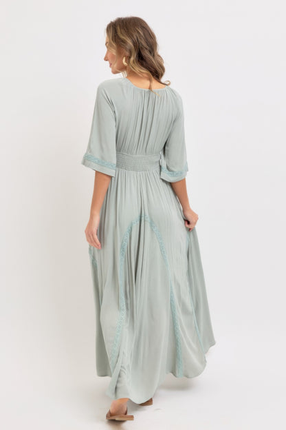 Romantic Flowy Maxi Dress - All Season Fashion