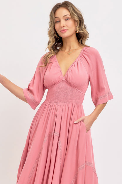 Romantic Flowy Maxi Dress - All Season Fashion