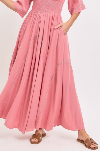 Romantic Flowy Maxi Dress - All Season Fashion
