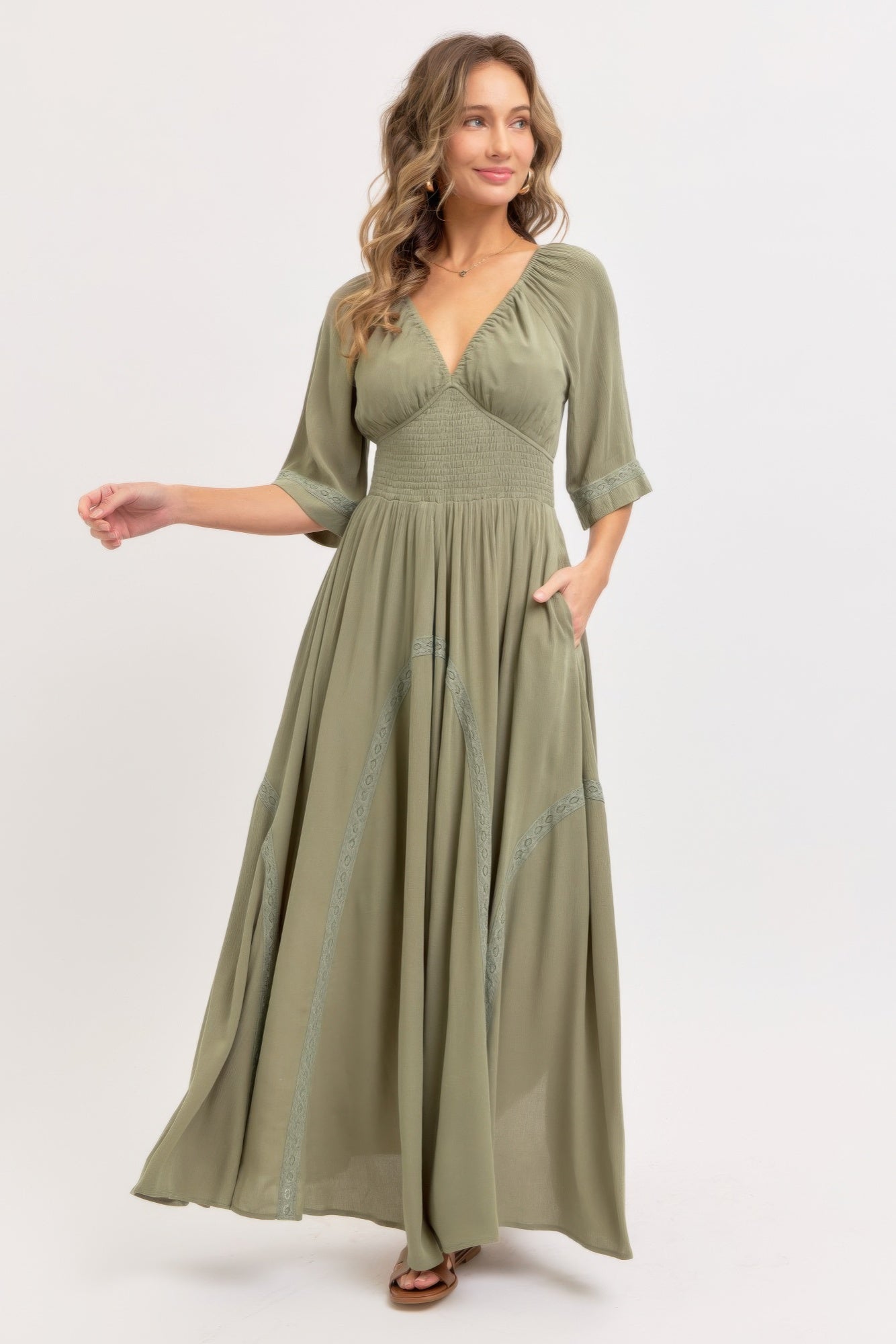 Romantic Flowy Maxi Dress - All Season Fashion
