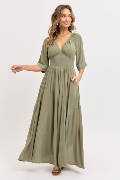Romantic Flowy Maxi Dress - All Season Fashion