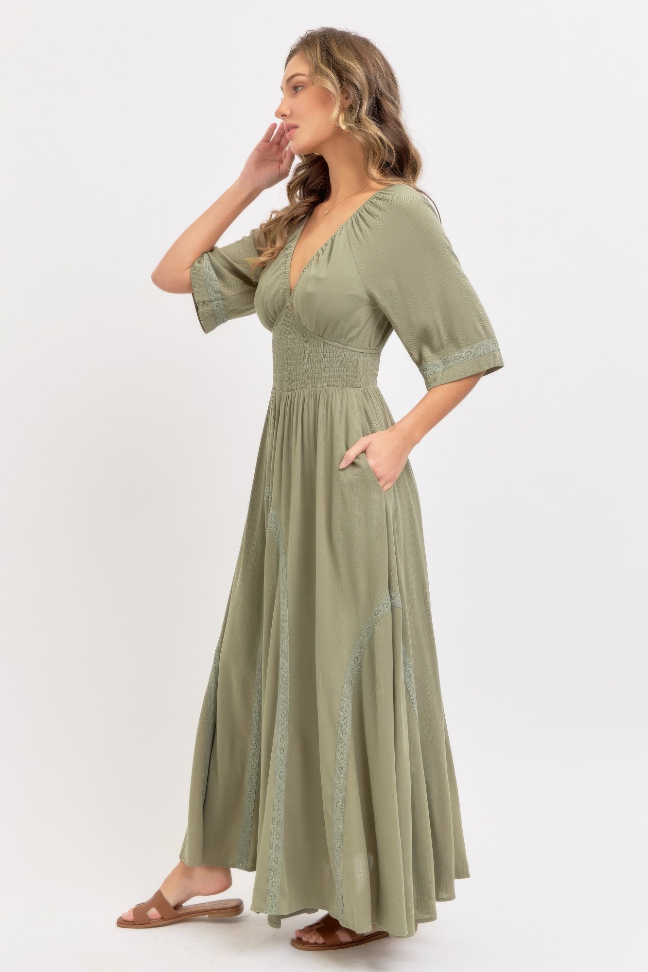 Romantic Flowy Maxi Dress - All Season Fashion