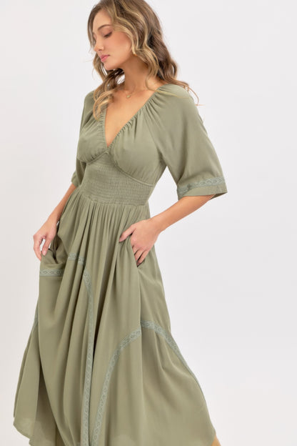 Romantic Flowy Maxi Dress - All Season Fashion