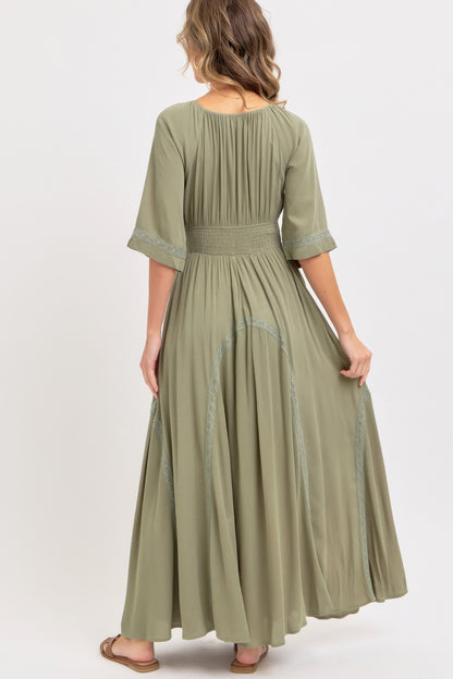 Romantic Flowy Maxi Dress - All Season Fashion