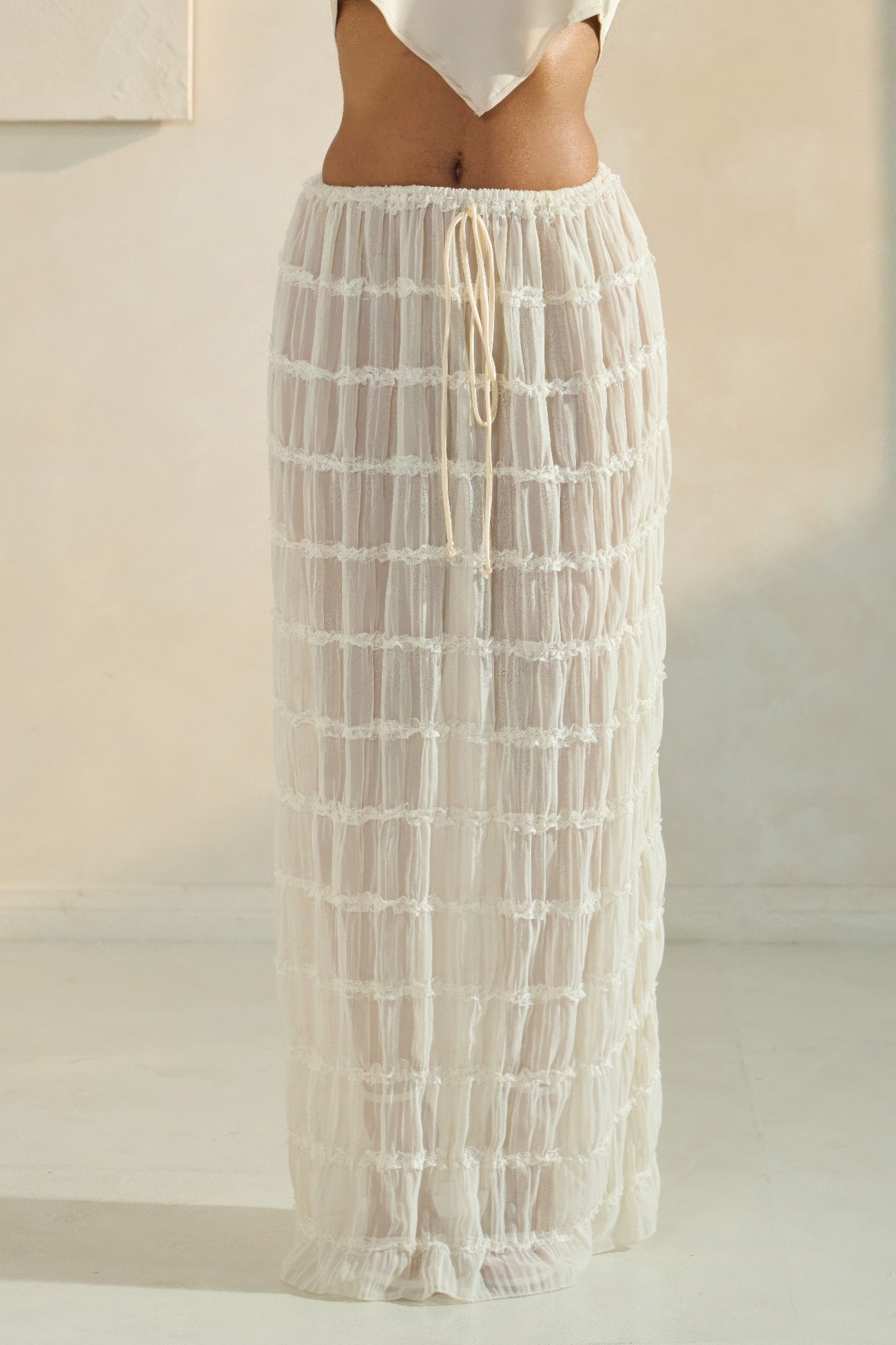 Sky Breeze Sheer Maxi Skirt - All Season Fashion